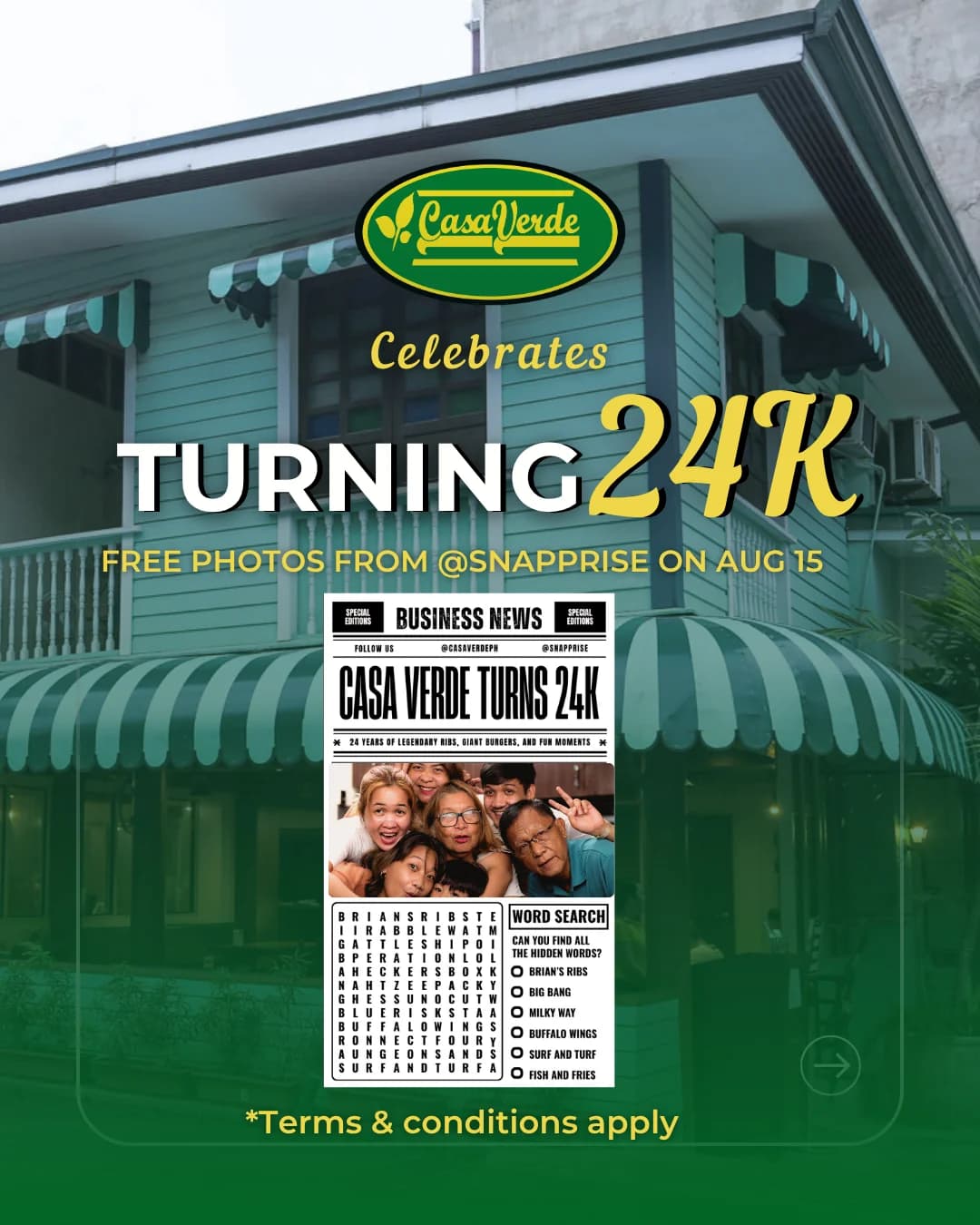 Casa Verde Turning 24K — free photos from @snapprise on Aug 15.